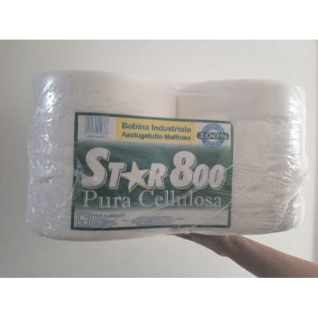 rotoli pura cellulosa 2 veli microcollati peso del rotolo kg. 1,100 - peso della confezione kg. 2,200