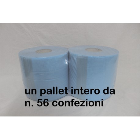 rotoli pura cellulosa colore BLU 2 veli peso del rotolo kg. 2 - peso della confezione kg. 4